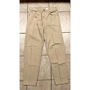 Vintage 90s Levis 550 Jeans Men 34x32 Beige Relaxed Tapered Pants Orange Tab USA